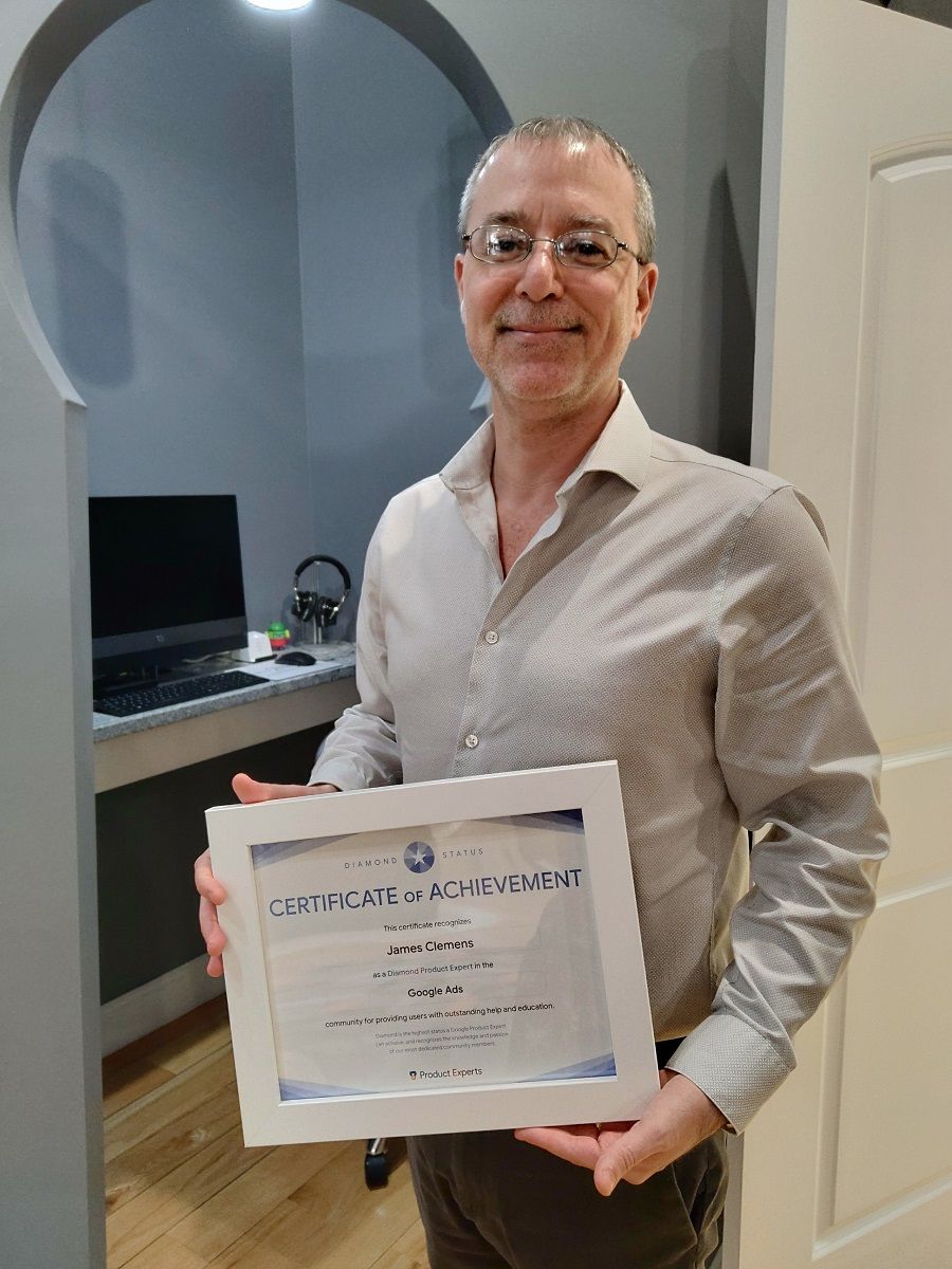 James Clemens, Google Ads Diamond Product Expert